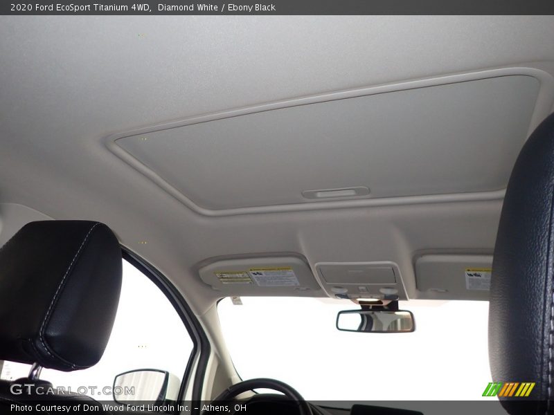 Diamond White / Ebony Black 2020 Ford EcoSport Titanium 4WD