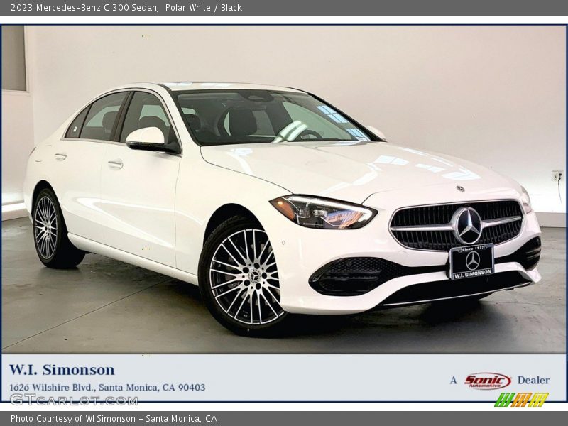 Polar White / Black 2023 Mercedes-Benz C 300 Sedan