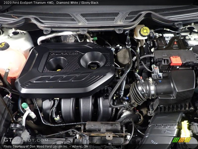 Diamond White / Ebony Black 2020 Ford EcoSport Titanium 4WD