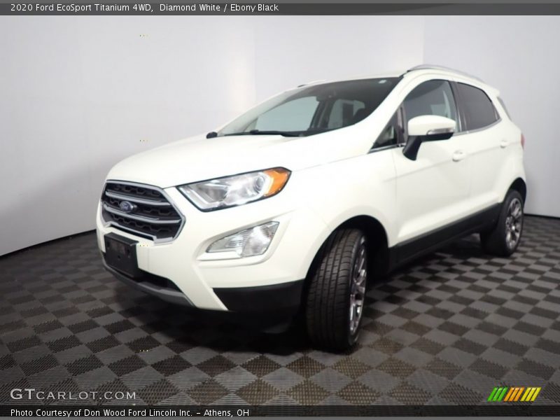 Diamond White / Ebony Black 2020 Ford EcoSport Titanium 4WD