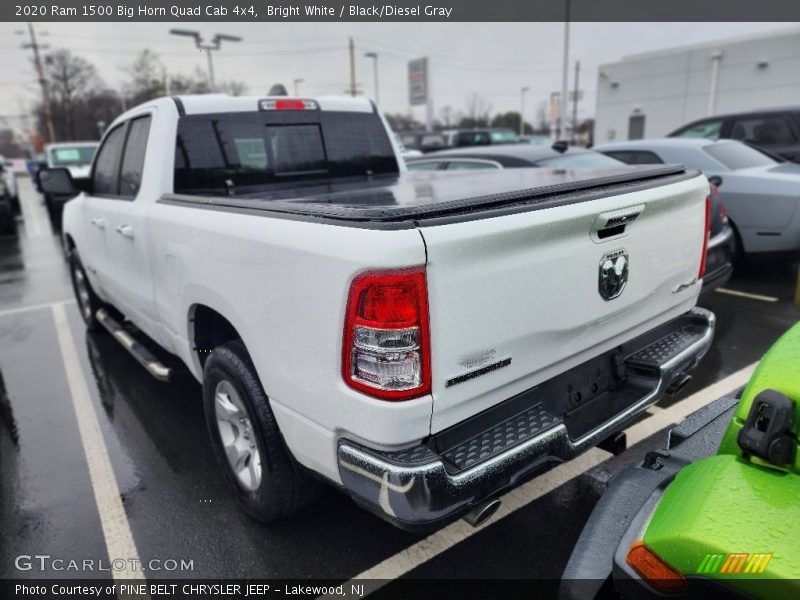 Bright White / Black/Diesel Gray 2020 Ram 1500 Big Horn Quad Cab 4x4