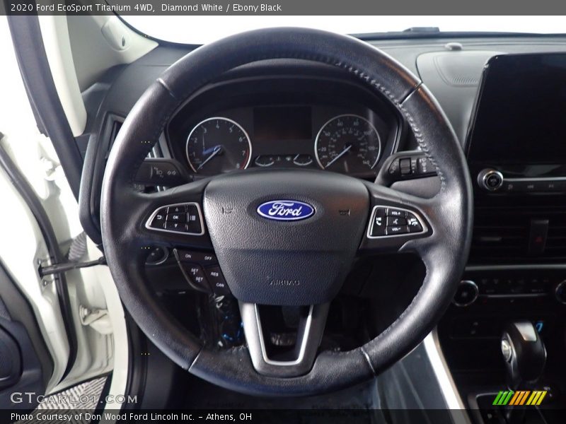 Diamond White / Ebony Black 2020 Ford EcoSport Titanium 4WD