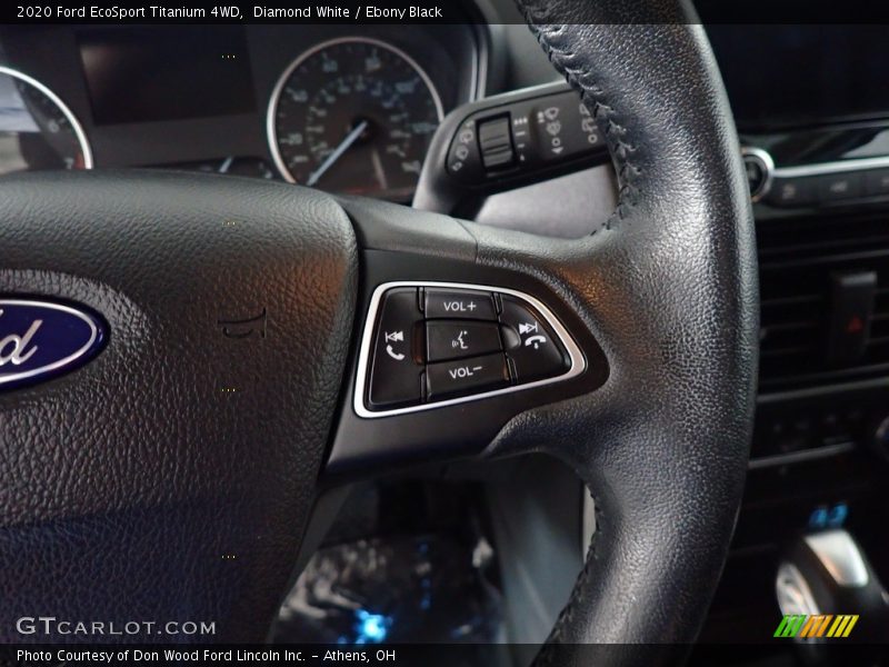 Diamond White / Ebony Black 2020 Ford EcoSport Titanium 4WD