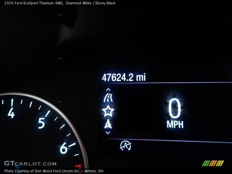 Diamond White / Ebony Black 2020 Ford EcoSport Titanium 4WD