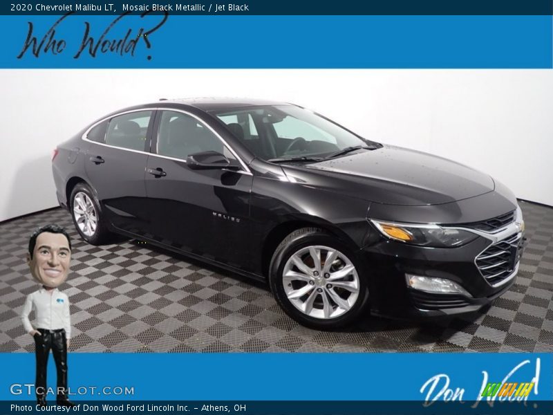 Mosaic Black Metallic / Jet Black 2020 Chevrolet Malibu LT