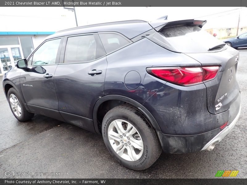 Midnight Blue Metallic / Jet Black 2021 Chevrolet Blazer LT AWD