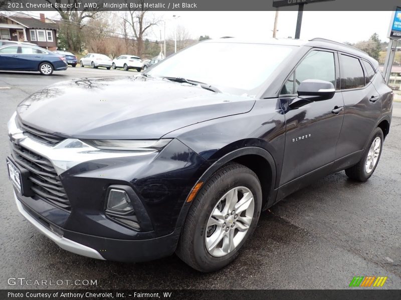 Midnight Blue Metallic / Jet Black 2021 Chevrolet Blazer LT AWD