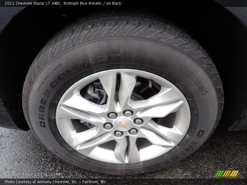 Midnight Blue Metallic / Jet Black 2021 Chevrolet Blazer LT AWD