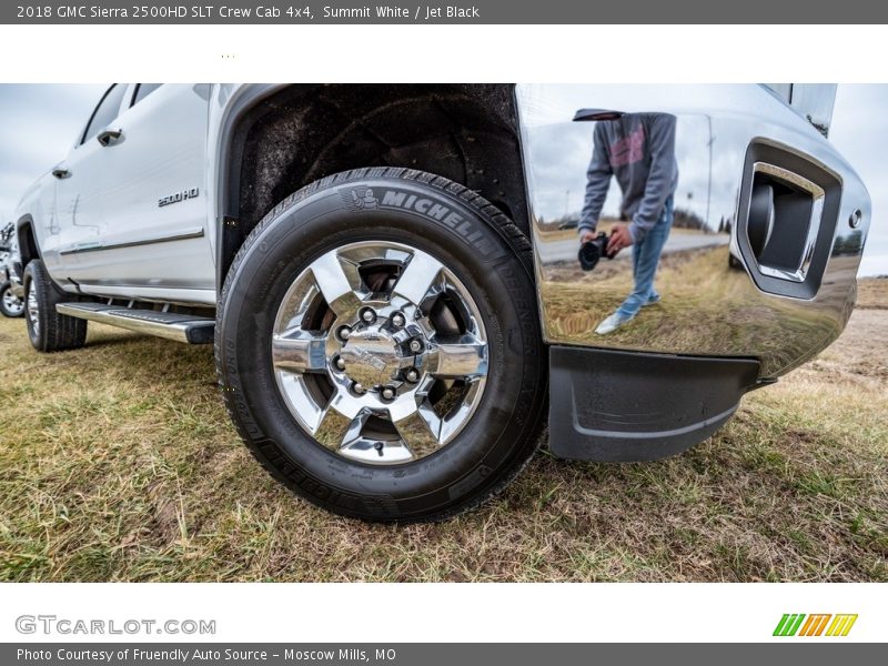 Summit White / Jet Black 2018 GMC Sierra 2500HD SLT Crew Cab 4x4