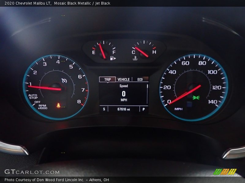 Mosaic Black Metallic / Jet Black 2020 Chevrolet Malibu LT