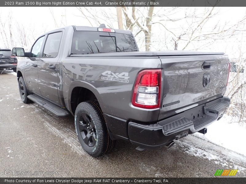 Granite Crystal Metallic / Black 2023 Ram 1500 Big Horn Night Edition Crew Cab 4x4