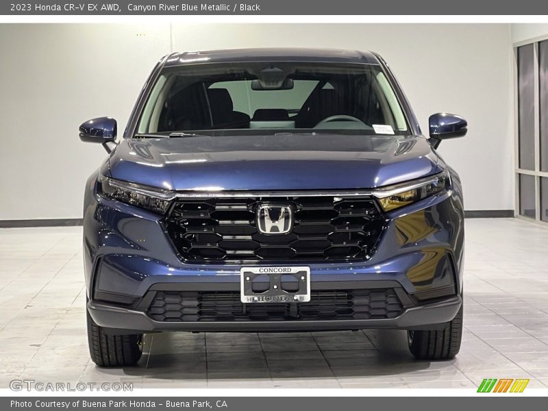Canyon River Blue Metallic / Black 2023 Honda CR-V EX AWD