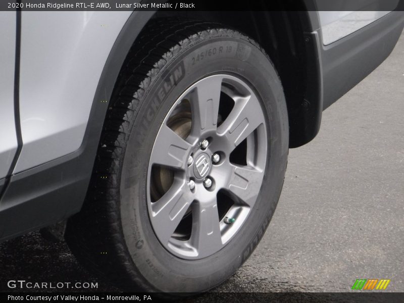 Lunar Silver Metallic / Black 2020 Honda Ridgeline RTL-E AWD