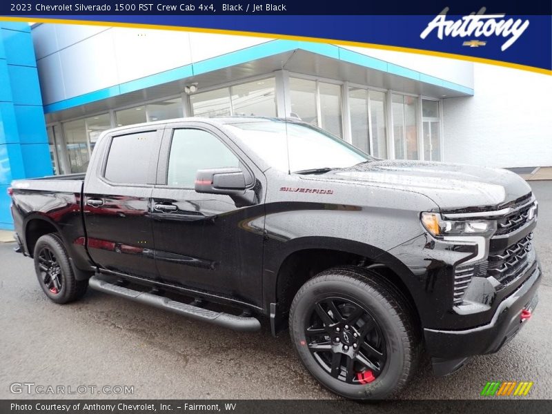 Black / Jet Black 2023 Chevrolet Silverado 1500 RST Crew Cab 4x4