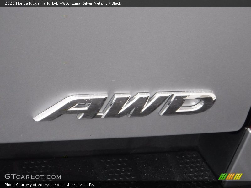Lunar Silver Metallic / Black 2020 Honda Ridgeline RTL-E AWD