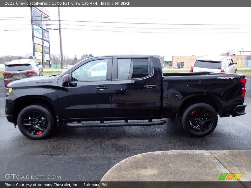 Black / Jet Black 2023 Chevrolet Silverado 1500 RST Crew Cab 4x4