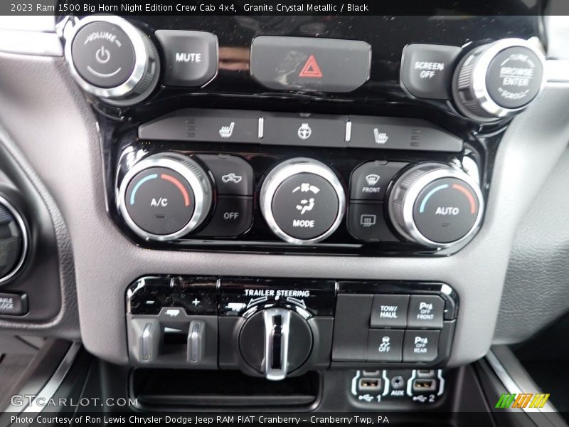 Controls of 2023 1500 Big Horn Night Edition Crew Cab 4x4