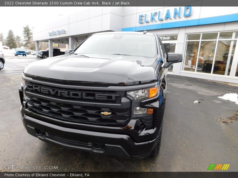 Black / Jet Black 2022 Chevrolet Silverado 1500 Custom Crew Cab 4x4