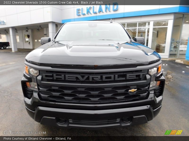 Black / Jet Black 2022 Chevrolet Silverado 1500 Custom Crew Cab 4x4