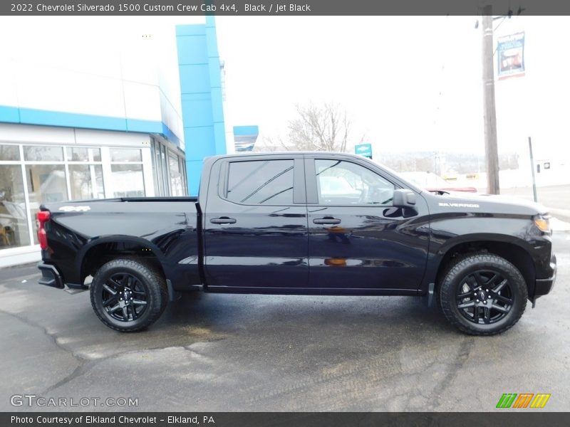 Black / Jet Black 2022 Chevrolet Silverado 1500 Custom Crew Cab 4x4