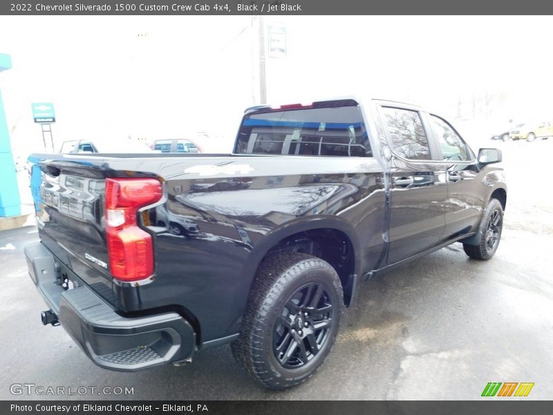 Black / Jet Black 2022 Chevrolet Silverado 1500 Custom Crew Cab 4x4