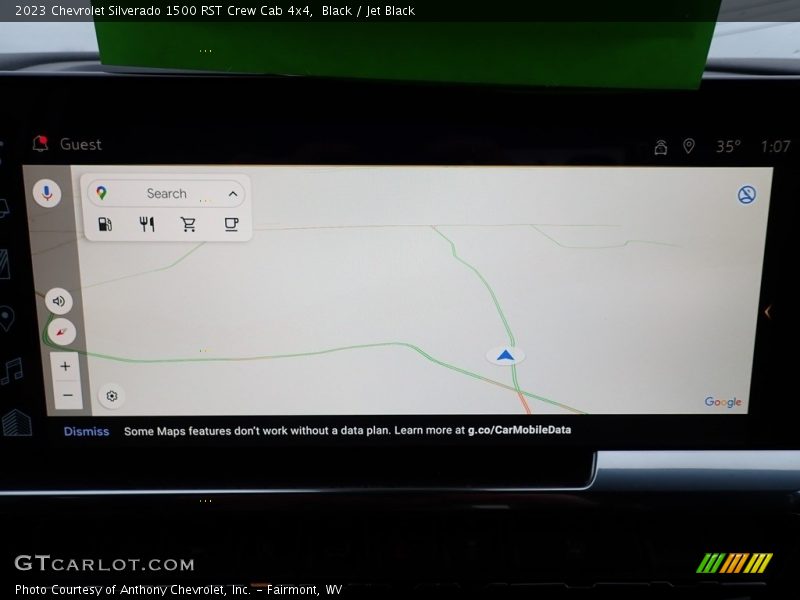 Navigation of 2023 Silverado 1500 RST Crew Cab 4x4