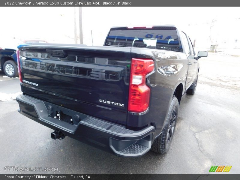 Black / Jet Black 2022 Chevrolet Silverado 1500 Custom Crew Cab 4x4