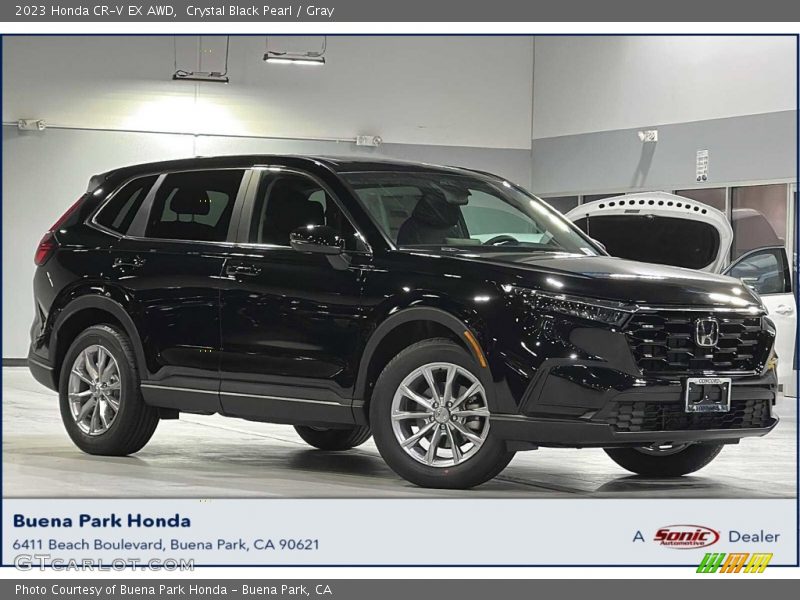 Crystal Black Pearl / Gray 2023 Honda CR-V EX AWD