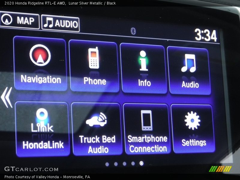 Lunar Silver Metallic / Black 2020 Honda Ridgeline RTL-E AWD