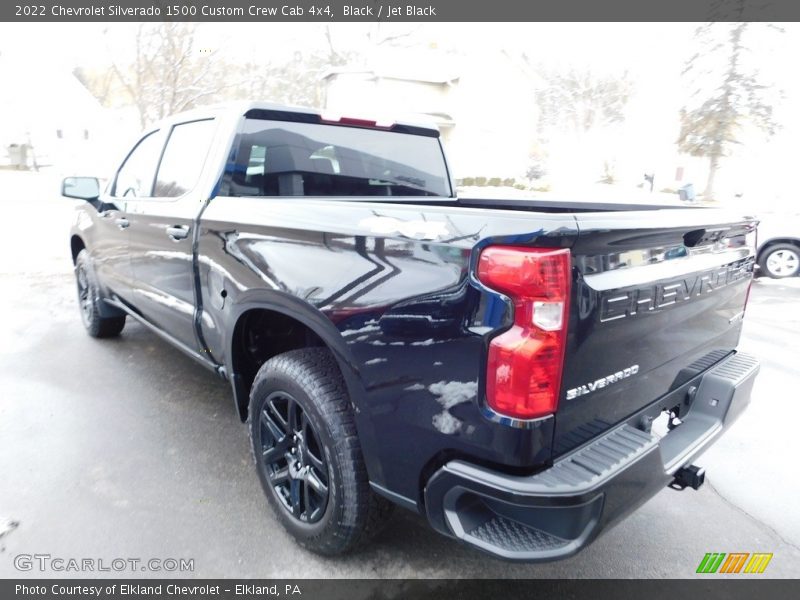 Black / Jet Black 2022 Chevrolet Silverado 1500 Custom Crew Cab 4x4