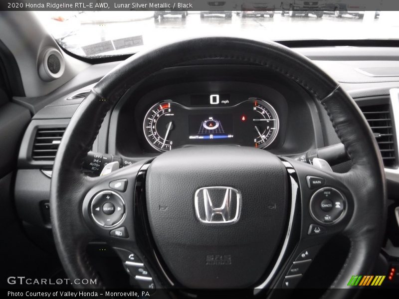 Lunar Silver Metallic / Black 2020 Honda Ridgeline RTL-E AWD