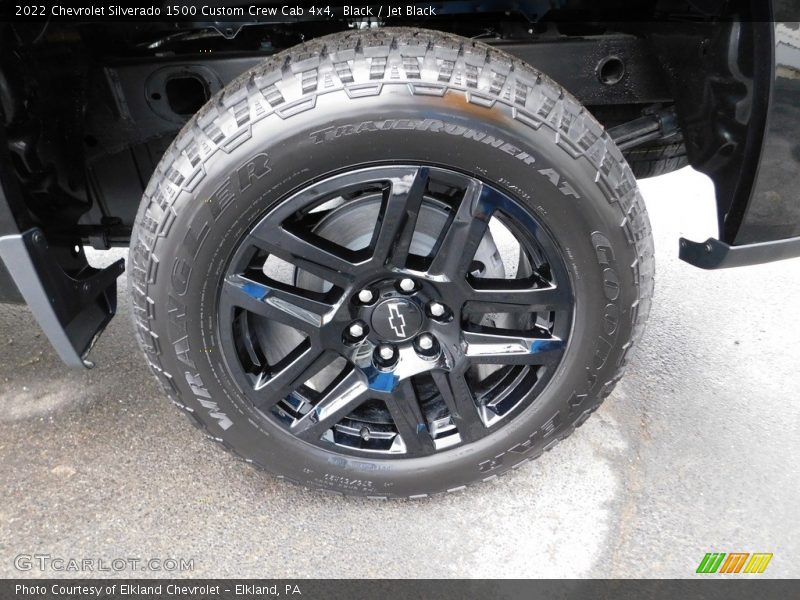 Black / Jet Black 2022 Chevrolet Silverado 1500 Custom Crew Cab 4x4