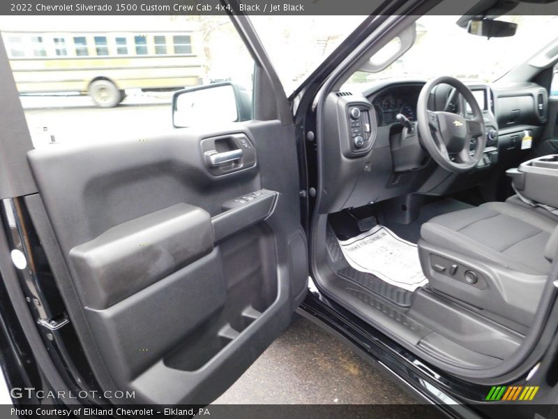 Black / Jet Black 2022 Chevrolet Silverado 1500 Custom Crew Cab 4x4