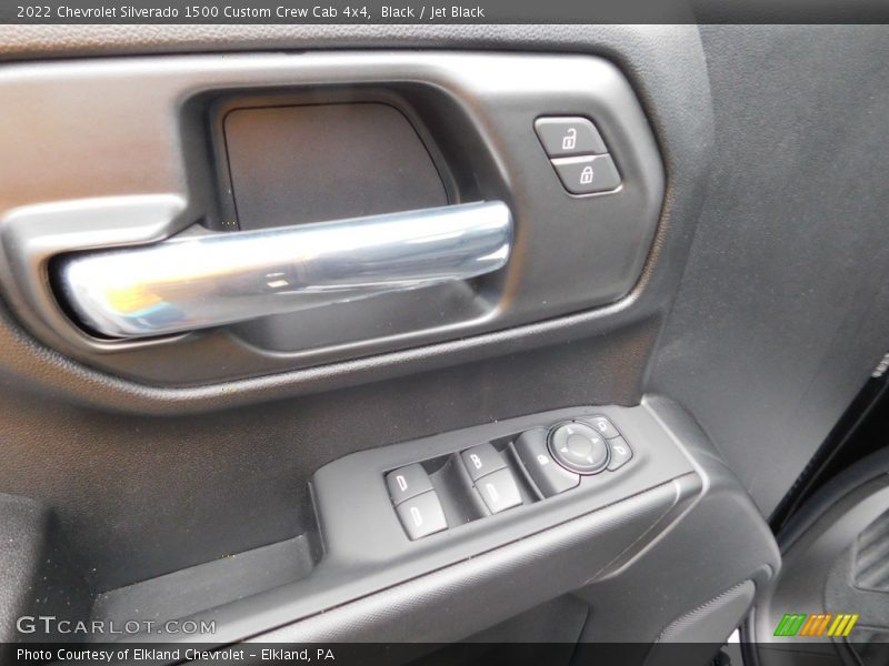 Black / Jet Black 2022 Chevrolet Silverado 1500 Custom Crew Cab 4x4