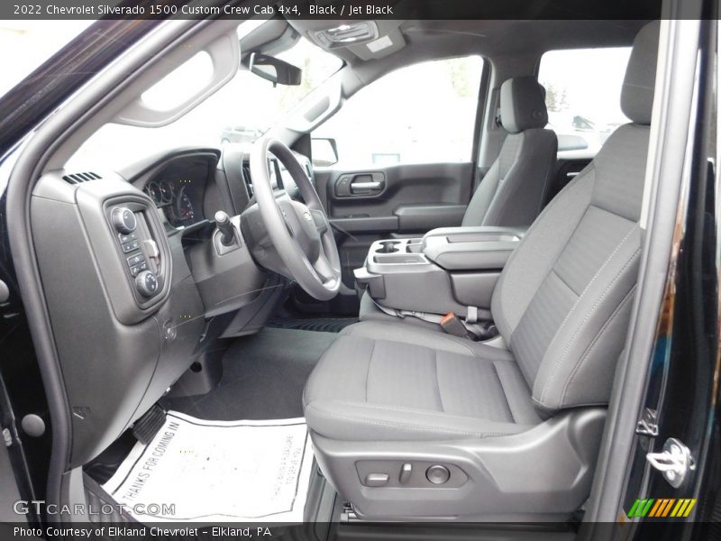 Black / Jet Black 2022 Chevrolet Silverado 1500 Custom Crew Cab 4x4