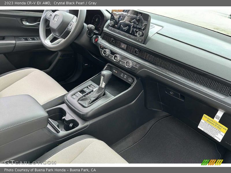 Crystal Black Pearl / Gray 2023 Honda CR-V EX AWD