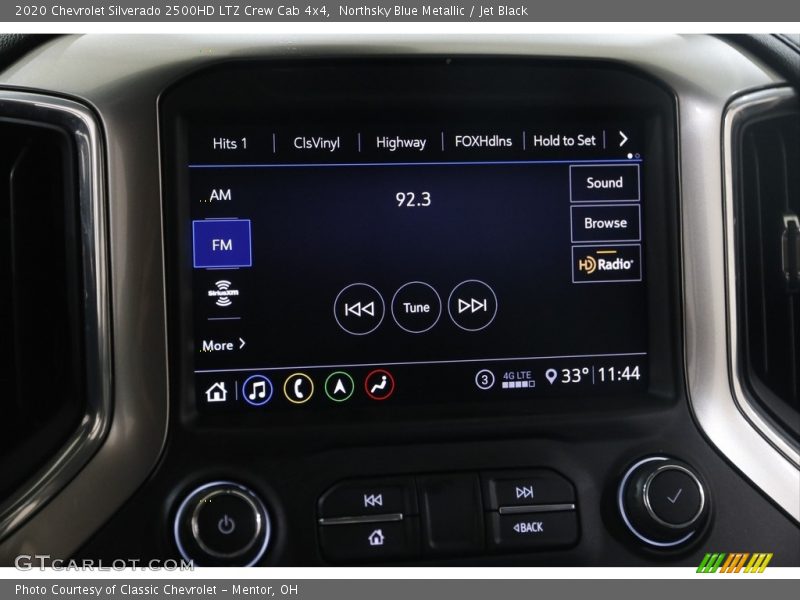 Northsky Blue Metallic / Jet Black 2020 Chevrolet Silverado 2500HD LTZ Crew Cab 4x4