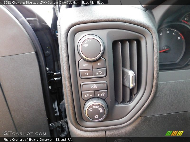 Black / Jet Black 2022 Chevrolet Silverado 1500 Custom Crew Cab 4x4