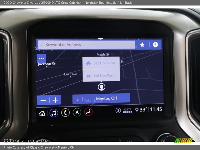 Northsky Blue Metallic / Jet Black 2020 Chevrolet Silverado 2500HD LTZ Crew Cab 4x4