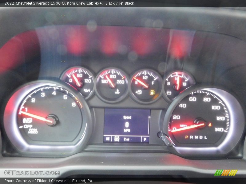 Black / Jet Black 2022 Chevrolet Silverado 1500 Custom Crew Cab 4x4