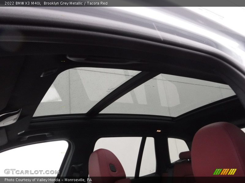 Sunroof of 2022 X3 M40i