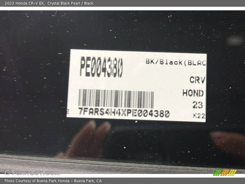 Crystal Black Pearl / Black 2023 Honda CR-V EX