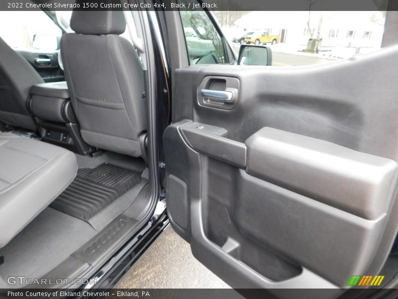 Black / Jet Black 2022 Chevrolet Silverado 1500 Custom Crew Cab 4x4