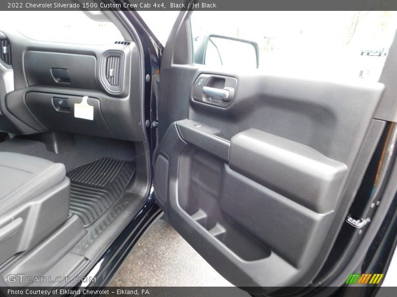 Black / Jet Black 2022 Chevrolet Silverado 1500 Custom Crew Cab 4x4