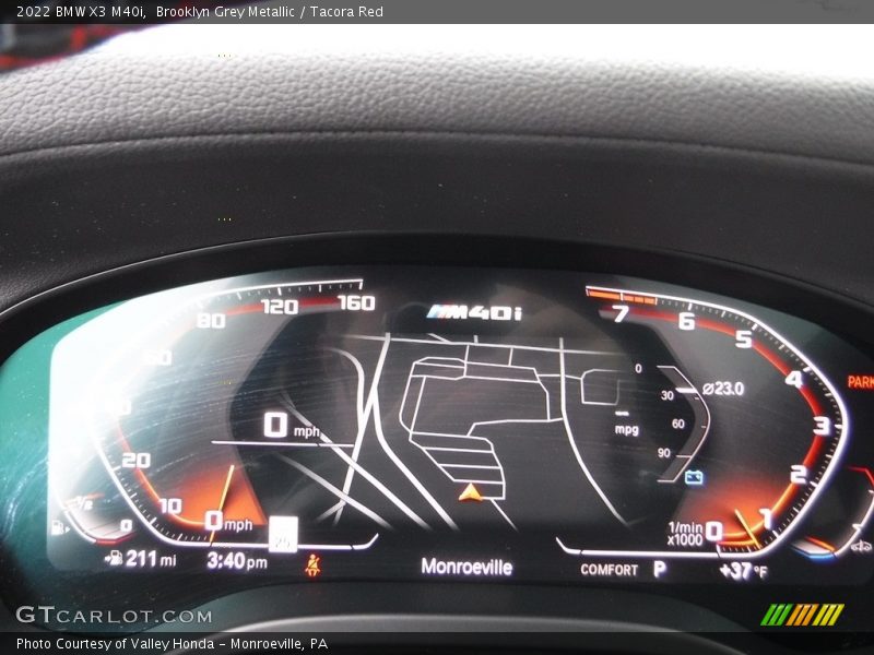  2022 X3 M40i M40i Gauges