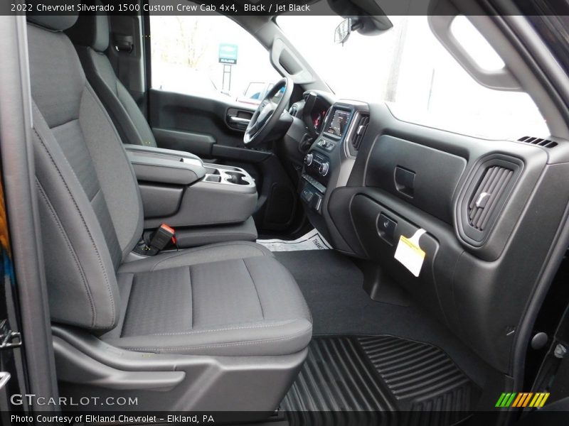 Black / Jet Black 2022 Chevrolet Silverado 1500 Custom Crew Cab 4x4