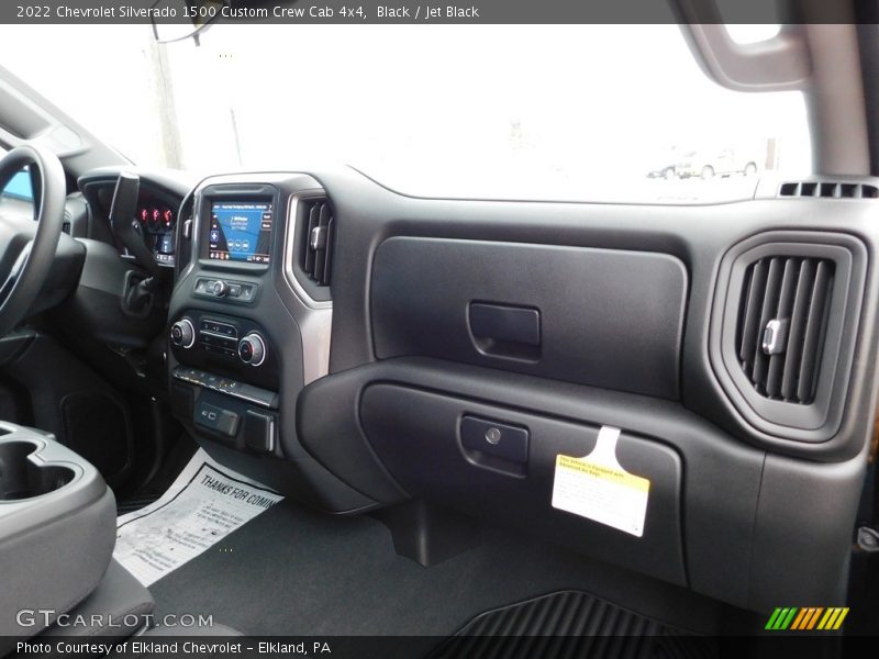 Black / Jet Black 2022 Chevrolet Silverado 1500 Custom Crew Cab 4x4
