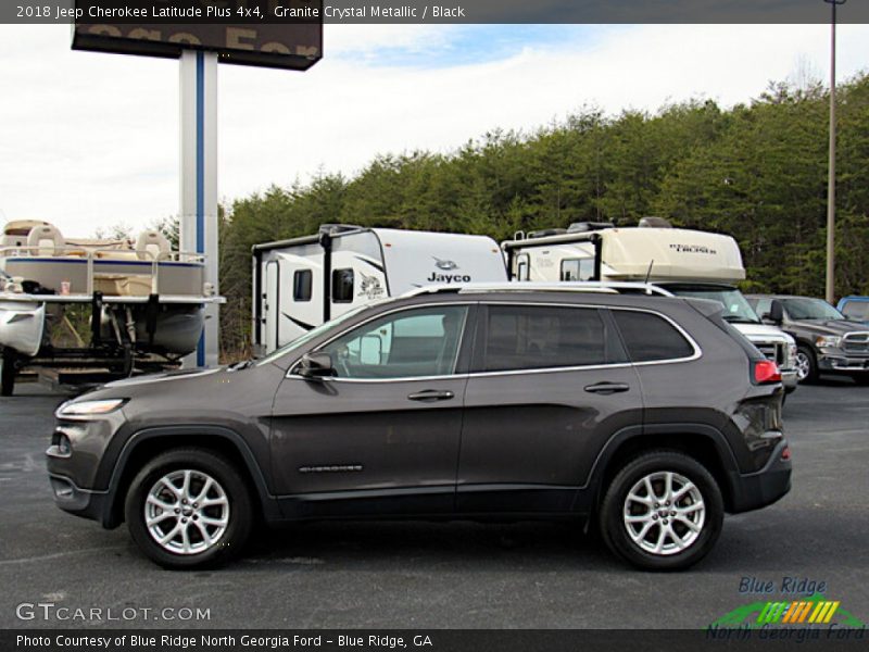 Granite Crystal Metallic / Black 2018 Jeep Cherokee Latitude Plus 4x4