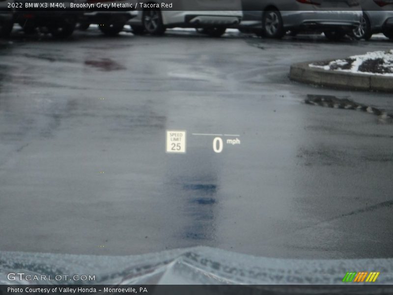 Brooklyn Grey Metallic / Tacora Red 2022 BMW X3 M40i