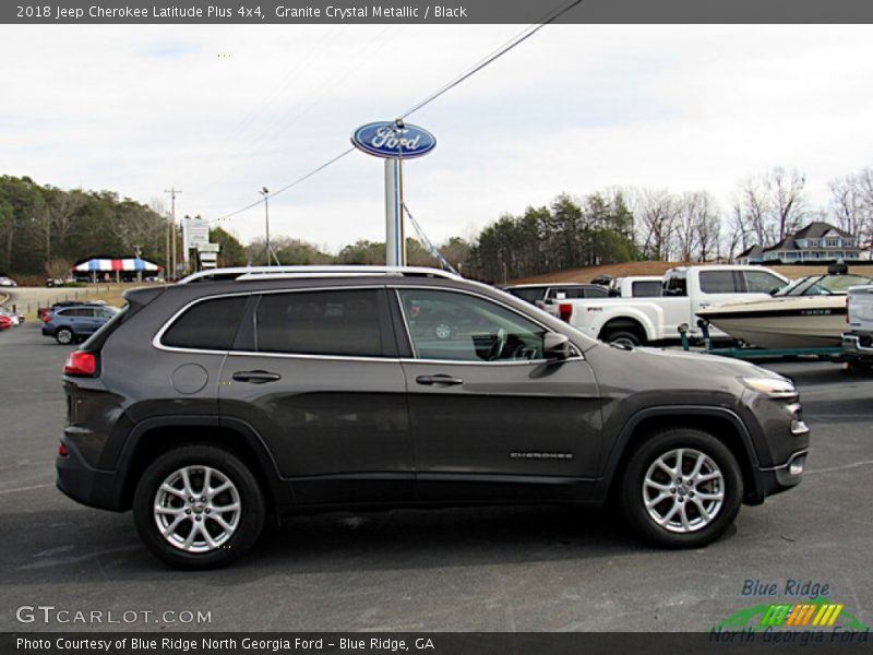Granite Crystal Metallic / Black 2018 Jeep Cherokee Latitude Plus 4x4